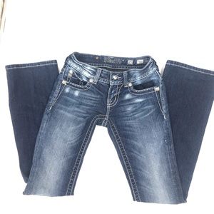 Miss me jeans. Beaded back pockets. Size 25